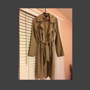 F21 Tan Trench Coat